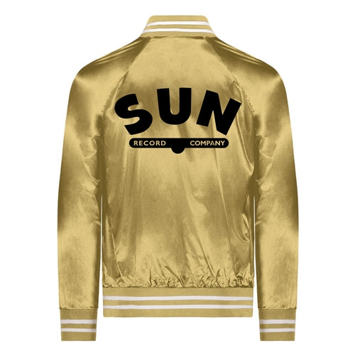 Sun Records Gold Satin Bomber Jacket