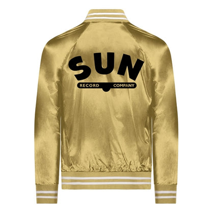 Sun Records Gold Satin Bomber Jacket