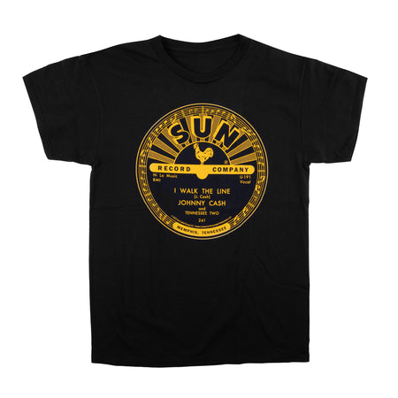 Sun Records T-Shirt Johnny Cash Walk The Line – Sun Records