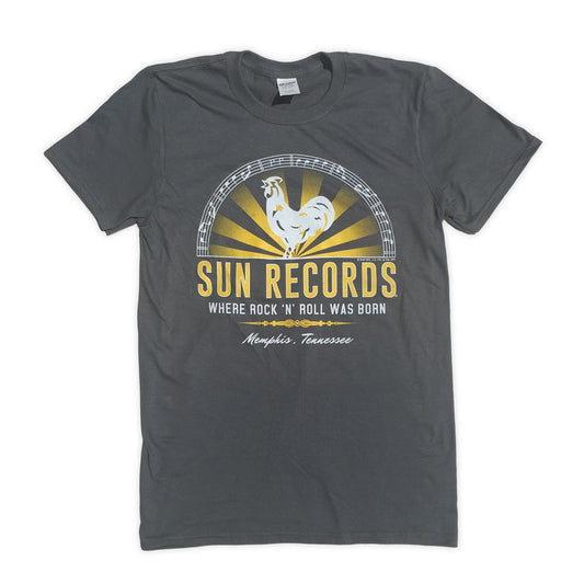 Sun Half Logo Charcoal Tee