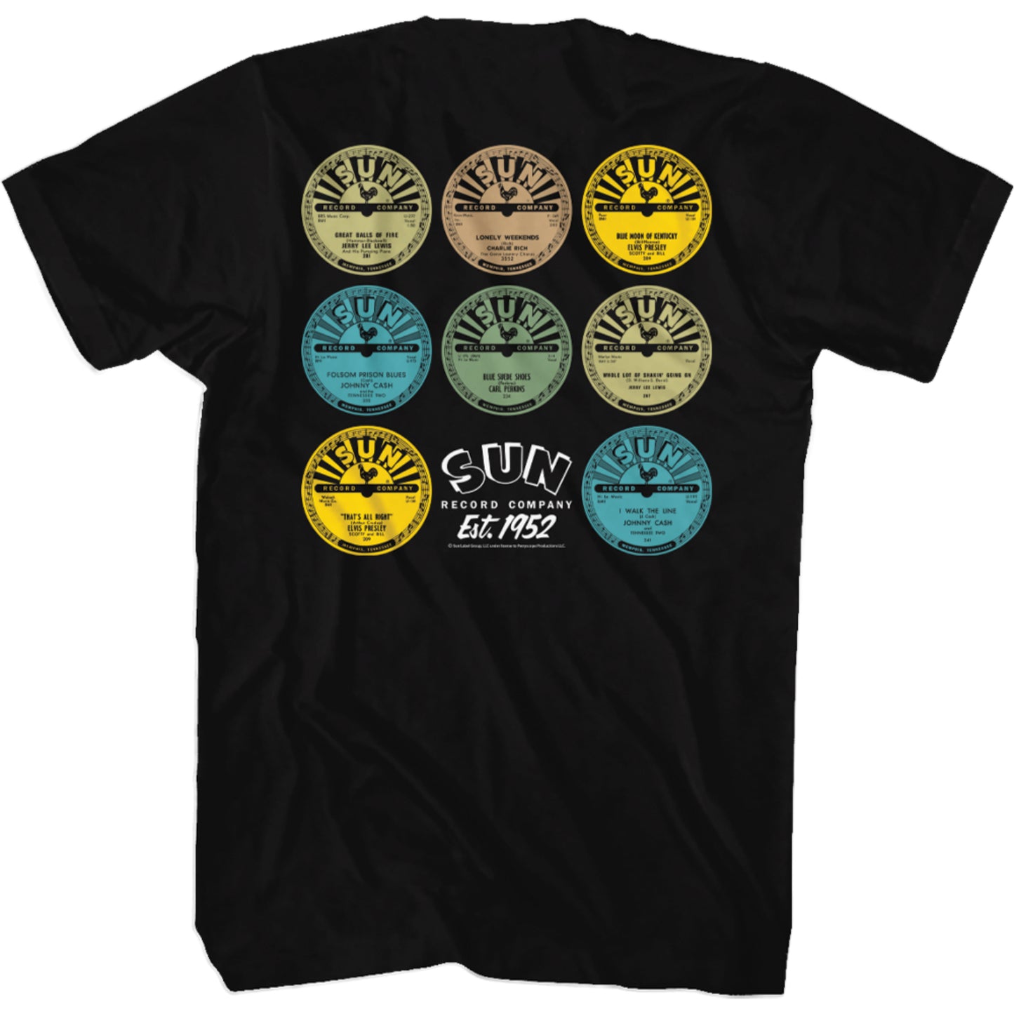 Sun Records Singles Double Sided T-Shirt
