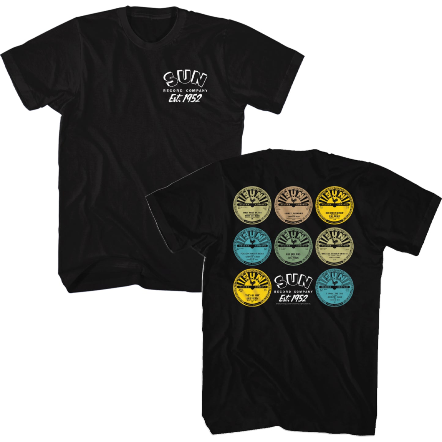 Sun Records Singles Double Sided T-Shirt
