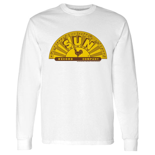 Sun Records Half Logo Long Sleeve Shirt - White