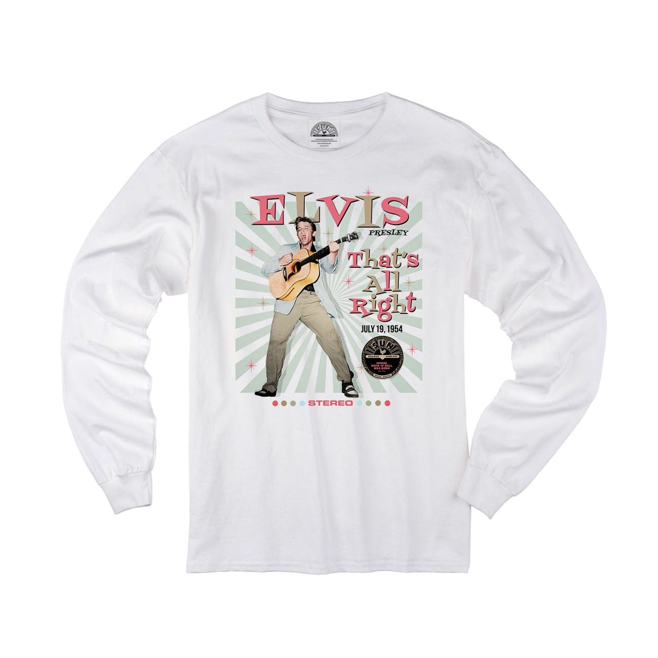 Elvis "That's All Right" Sun Records Long Sleeve T-shirt