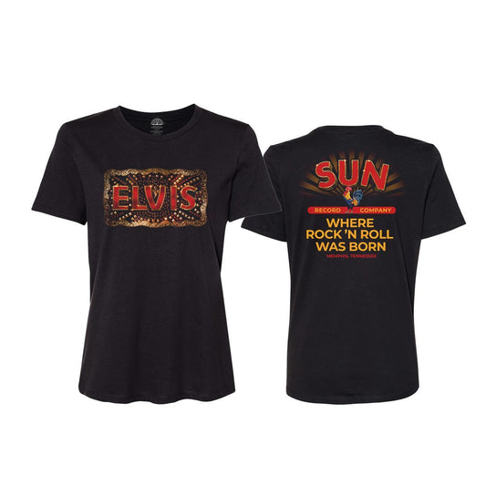 Elvis Movie Sun Records Womens T-shirt