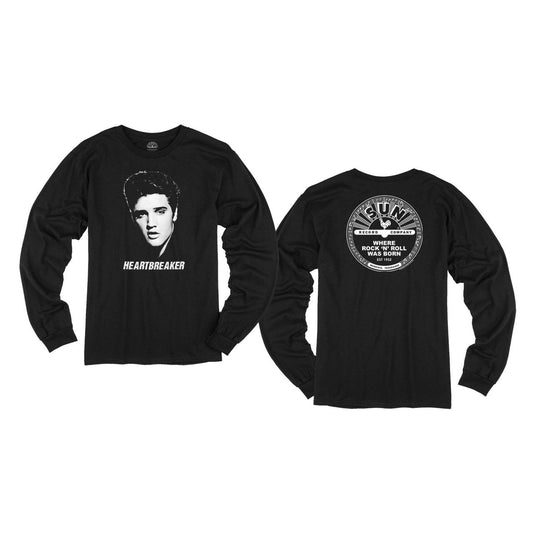 Elvis Presley Heartbreaker Sun Records Long Sleeve T-shirt