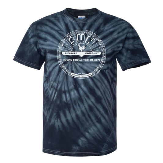 Sun Logo Tie-Dye T-Shirt - Blue