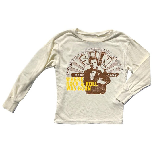 Sun Records Elvis Kids Long Sleeve T-shirt