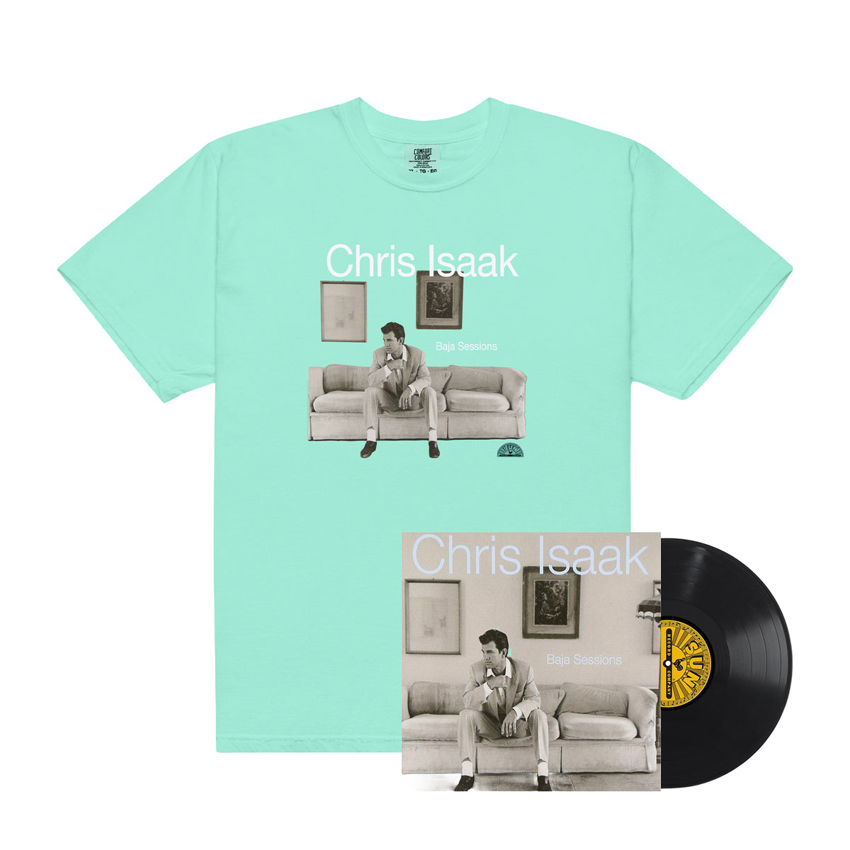 Chris Isaak - Baja Sessions Vinyl + Mint Tee