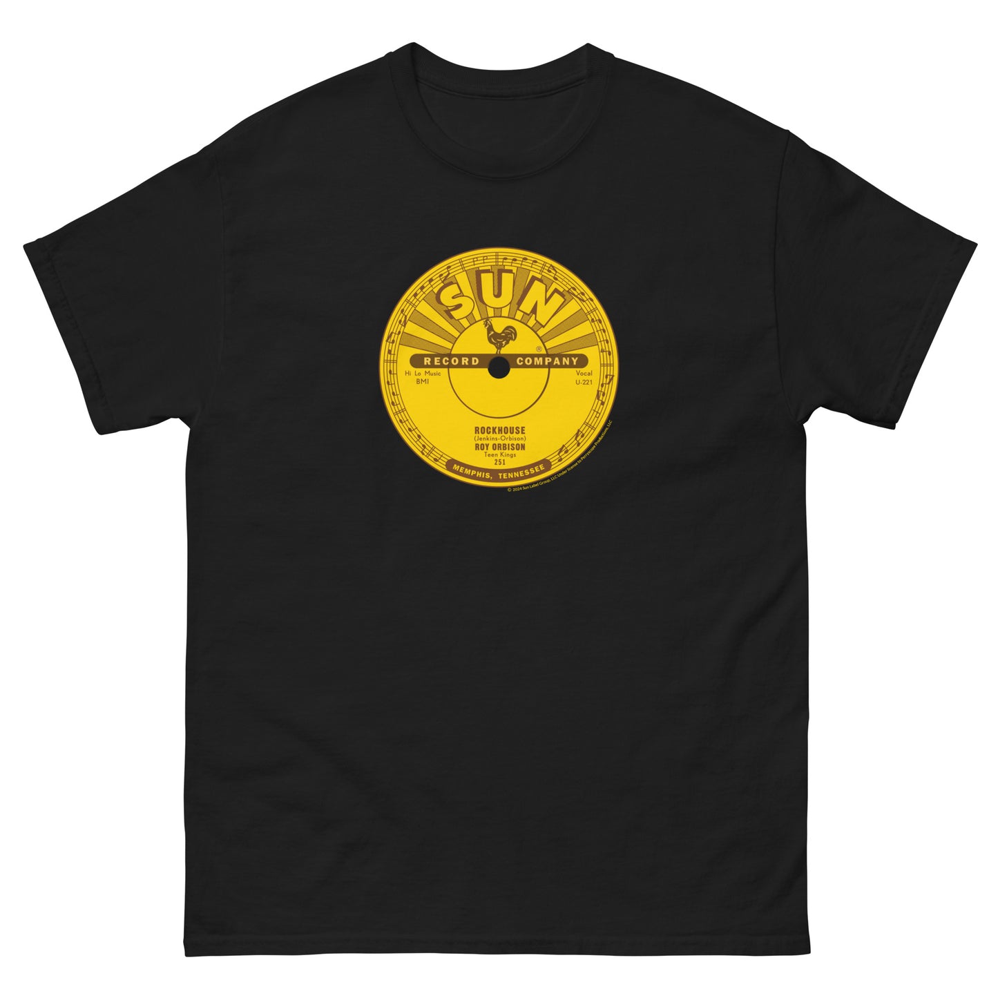 Roy Orbison Rockhouse Sun Records Label T-Shirt