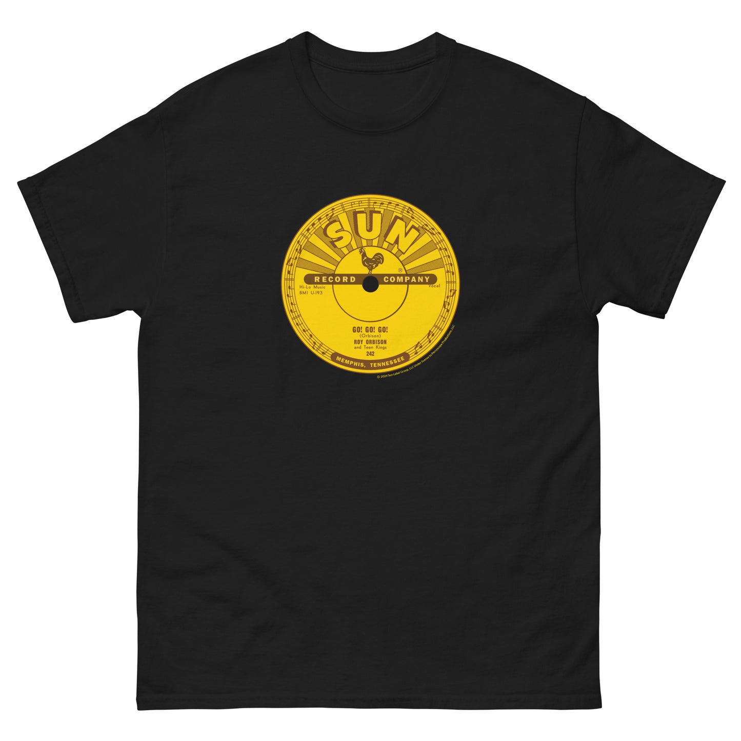 Roy Orbison Go!Go!Go! Sun Records Label T-Shirt