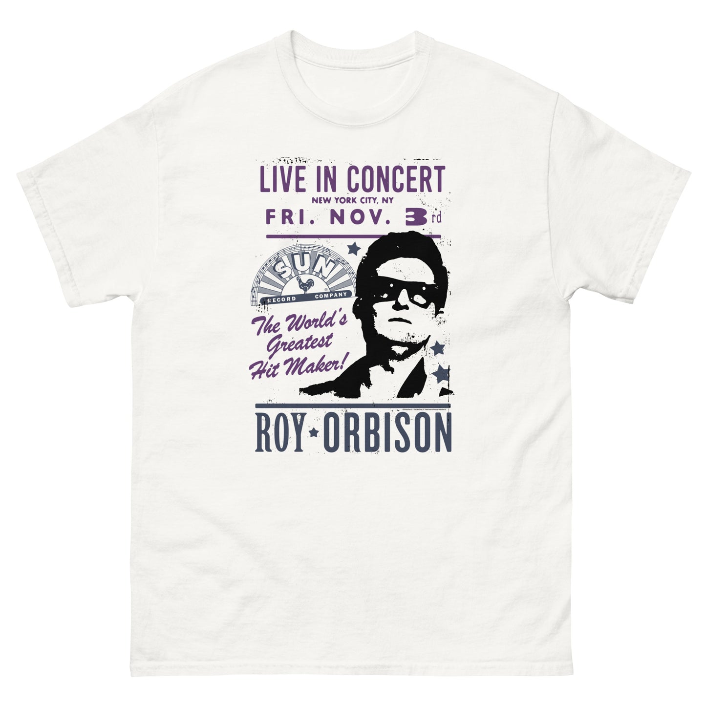 Roy Orbison Live in New York City T-Shirt