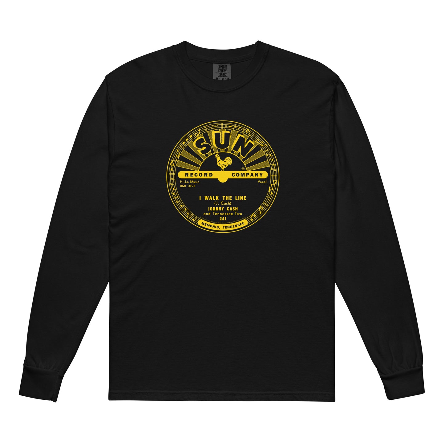 Johnny Cash I Walk The Line Sun Records Long Sleeve