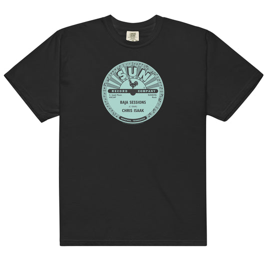 Green t-shirt with 'backroadprints.com' logo on a white background