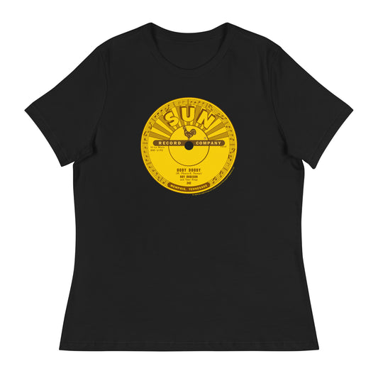 Roy Orbison Oobie Doobie Sun Records Label Fitted T-Shirt