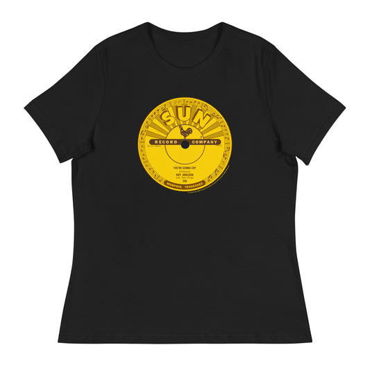 Roy Orbison You're Gonna Cry Sun Records Label Fitted T-Shirt